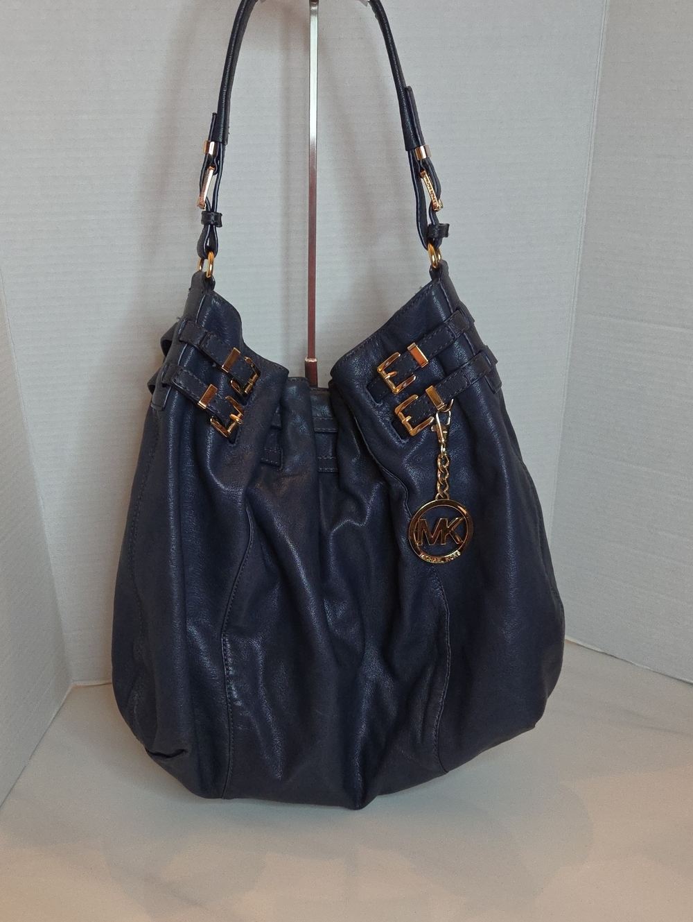 Michael Kors Edie Hobo Navy Shoulder Bag